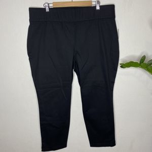 EUC Old Navy Black Pull On Stretch Dress High Rise Pants Women’s Size 20